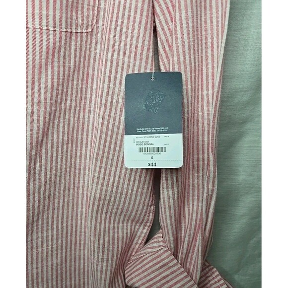St John's Bay Classic Fit Long Sleeve Button Shirt, Sz Small, Rose Bengal NWT - Picture 7 of 8